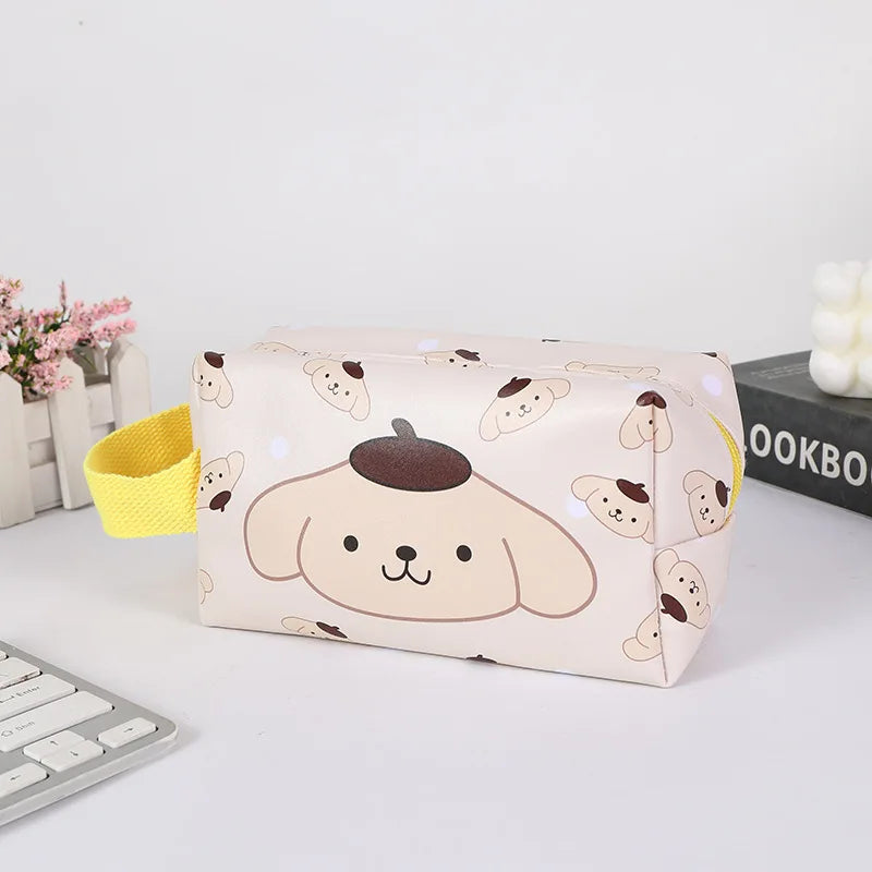 Japanese Sanrio Kuromi Cinnamoroll Cosmetic Bag Portable Travel Qme Pudding Dog M