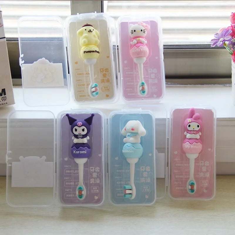 Hello Kitty Kuromi Soft-bristle Toothbrush Students Individually Qme