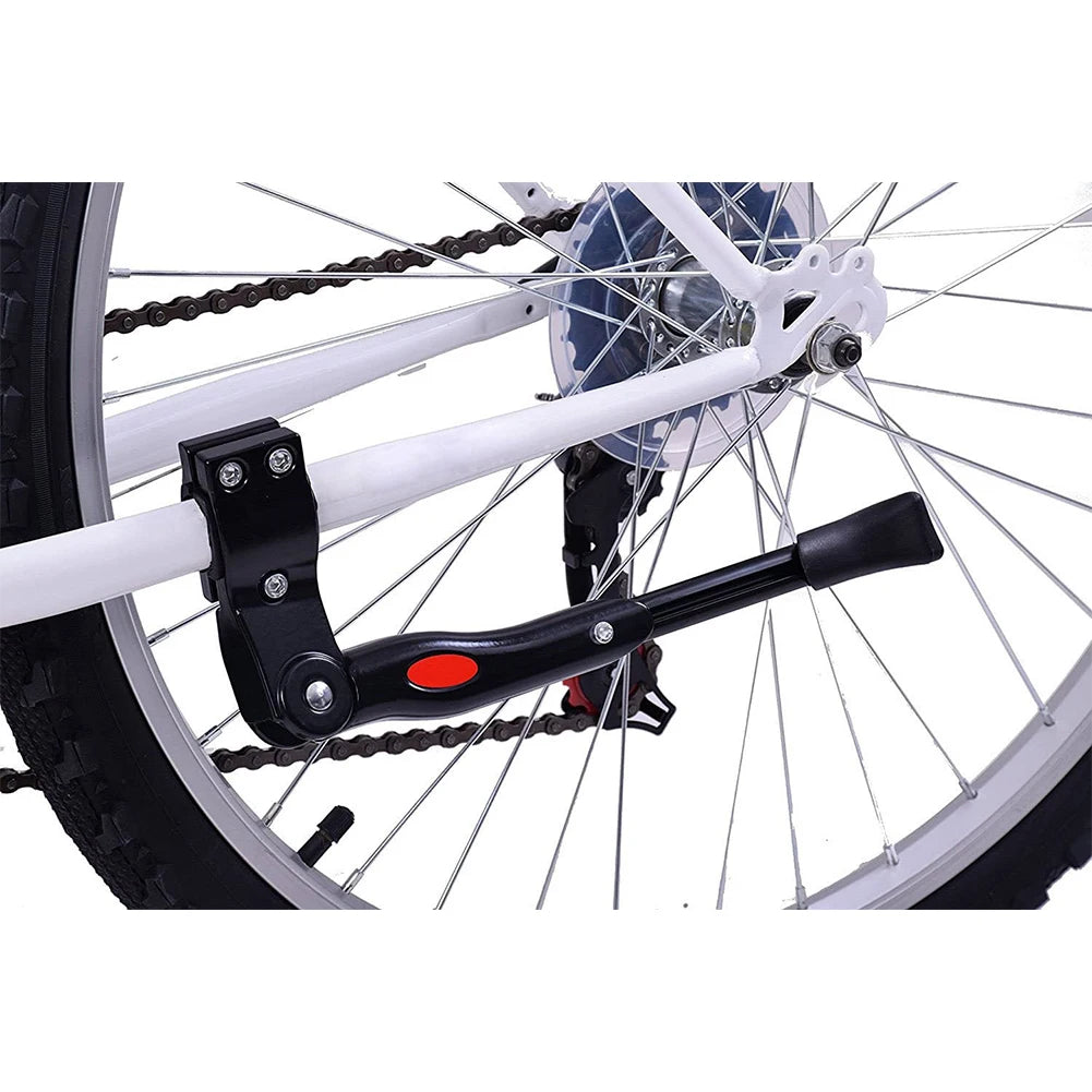 Adjustable Bike Kickstand Aluminum Alloy Non-Slip Rear Side Bicycle Kick Stand for 22 24 26 27 Road Bike/BMX/MTB Qme
