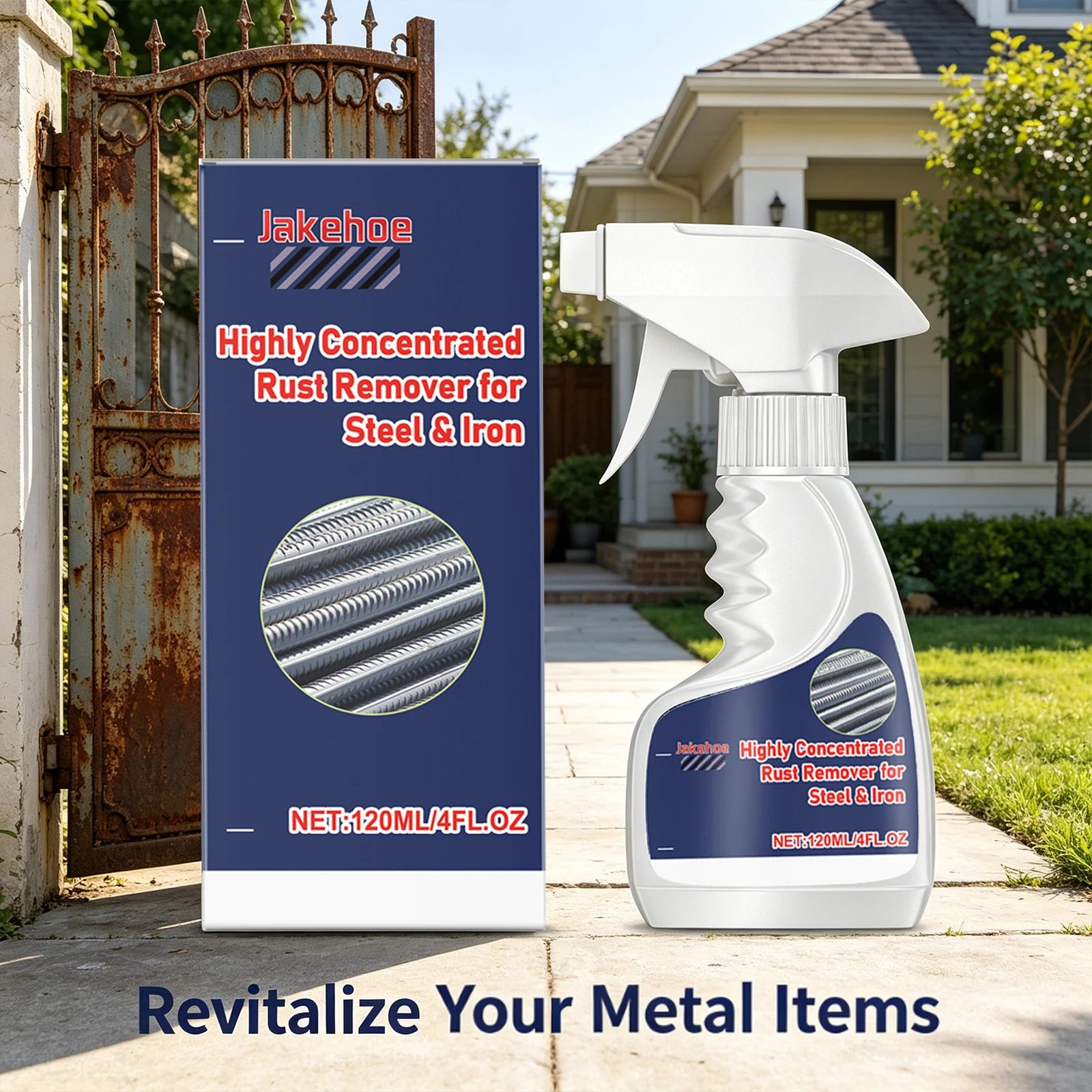 Steel Rust Remover Removeing Metal Rust Stains Restore Surface Metallic Luster Prevent Rusting Again Polishing Home Rust Cleaner Qme