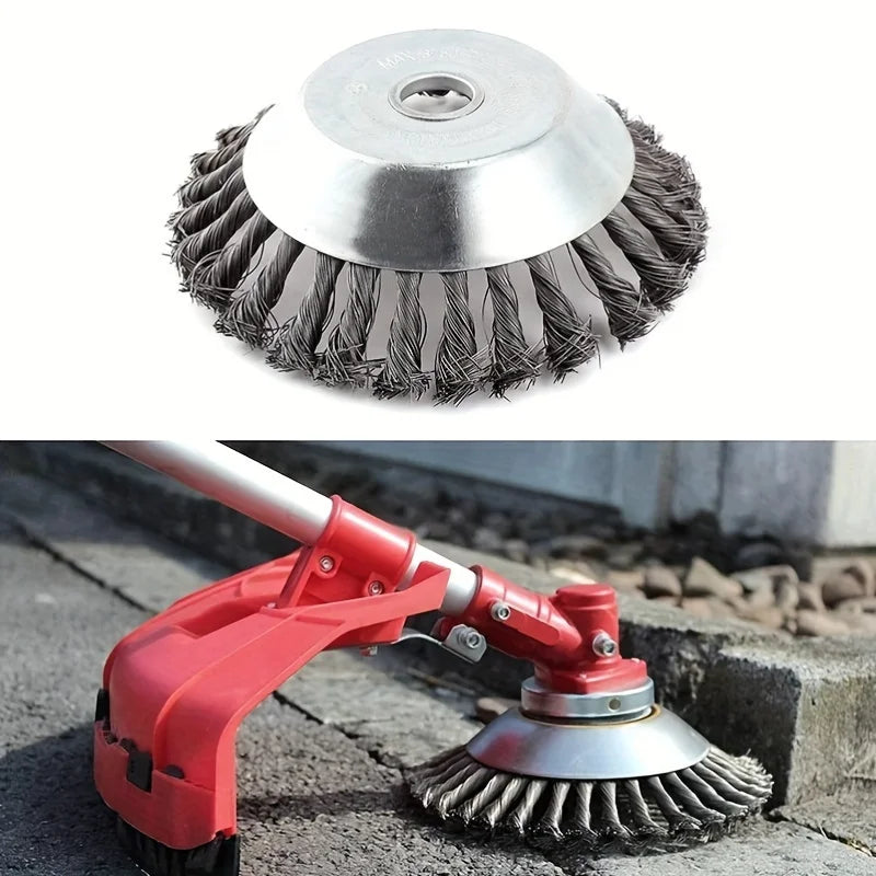 1 piece of heavy-duty wire trimmer head accessory - rust proof, efficient cutting, very suitable for lawn mowers, weeding, garde Qme