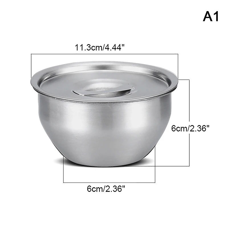 Stainless Steel Rice Bowl Lid Soup Steamed Anti-scalding Child Small Qme A1