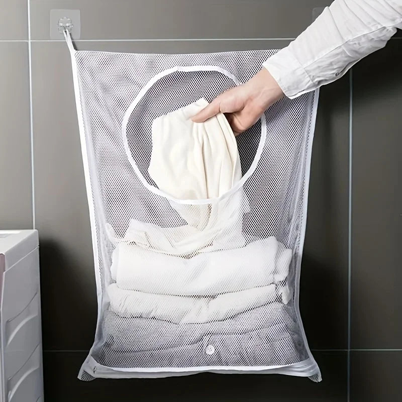 1 Wall-Mounted Laundry Basket, Suitable for Bathrooms,Dormitory And Home Hanging Storage Bags, Hanging Shoe Organizer Qme
