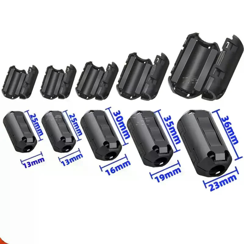 5 Ring Wiring Cable Clamp Tools 3 5- Toroidal Core Ferrite Bead Clip Qme