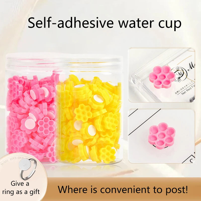 Box Self Adhesive Eyelash Extension Glue Cups Delay Cup Grafting Qme