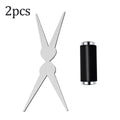 Double-head French Nail Art Magnet Set Cat Eye Magnetic Rod Combination Nail Art DIY V-Shaped Effect Gel Nail Polish Magnet Qme 2PCS Set