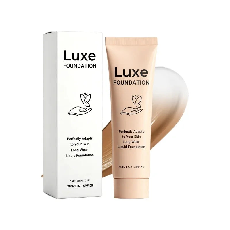 Foundation Long Wear Liquid Foundation Flawless Finish High Coverage Even Skin Tone Breathable Lightweight Natural Look Qme Dark complexion