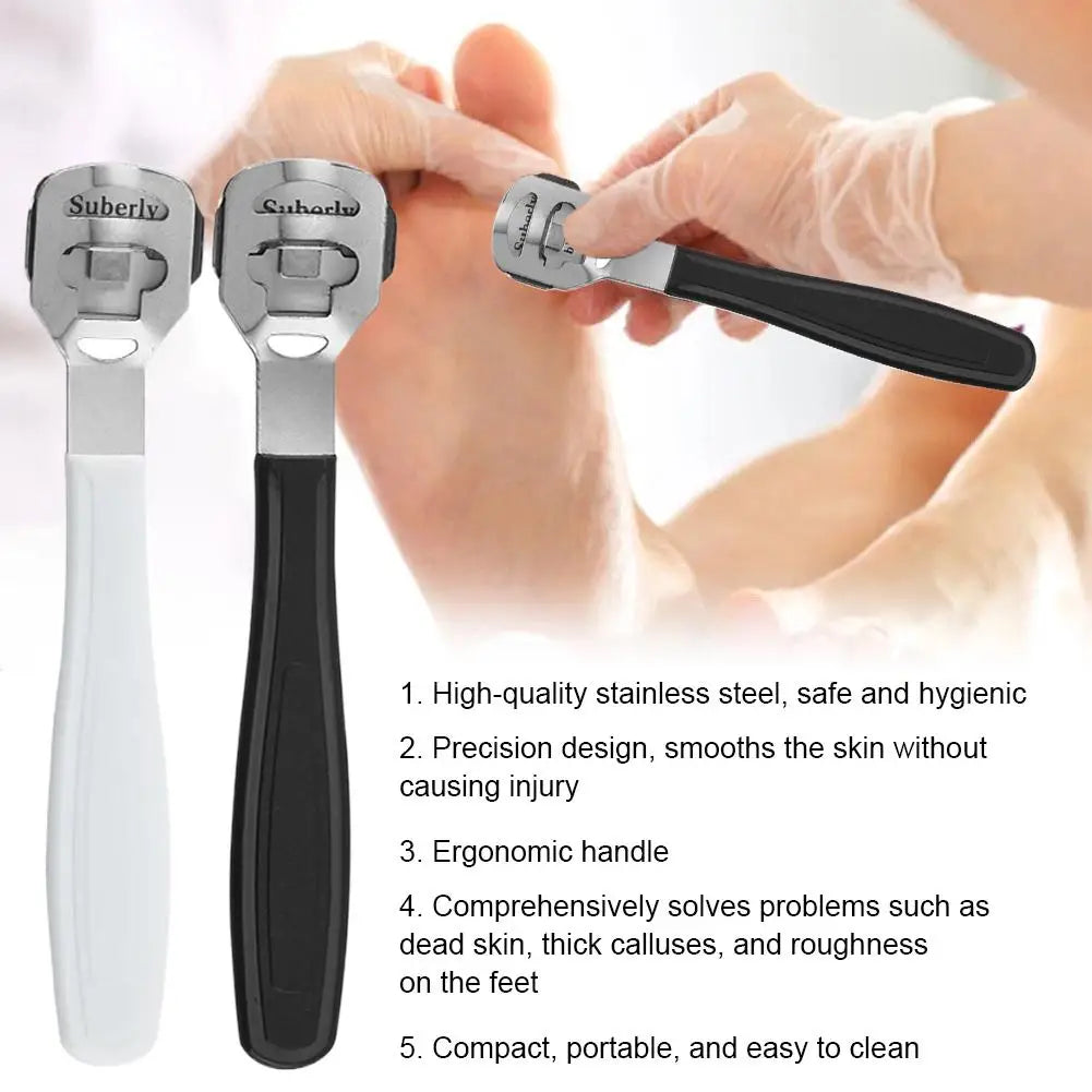 Stainless Steel Callus Shaver Remover Blade Pedicure Razor Feet Hands Qme