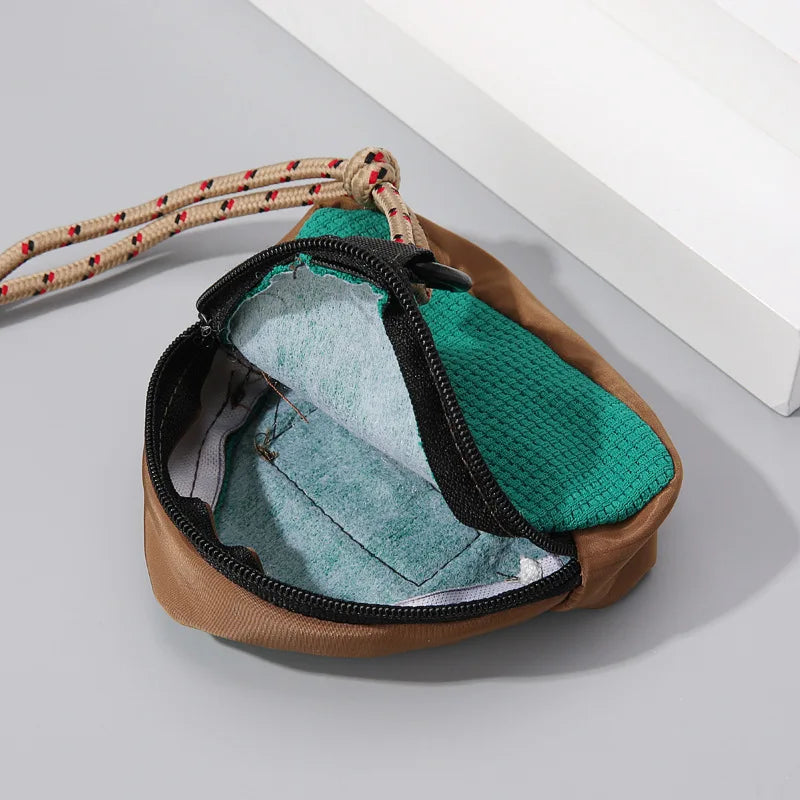 Triangular Key Bag Coin Purse Halter Trendy Storage Personalized Qme