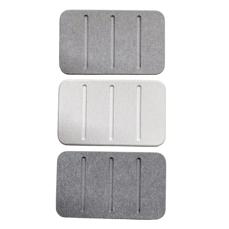 Diatom Mud Soap Dish Quick-Dry Pad Bathroom Countertop Soap Toiletries Absorbent Mat Rectangular Soap Holder Bathroom Supplies Qme
