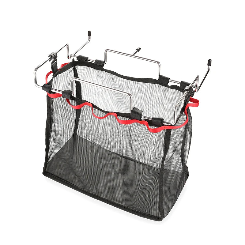 Portable Storage Grid Picnic Table Stand Outdoor Camping Barbecue Qme black-1