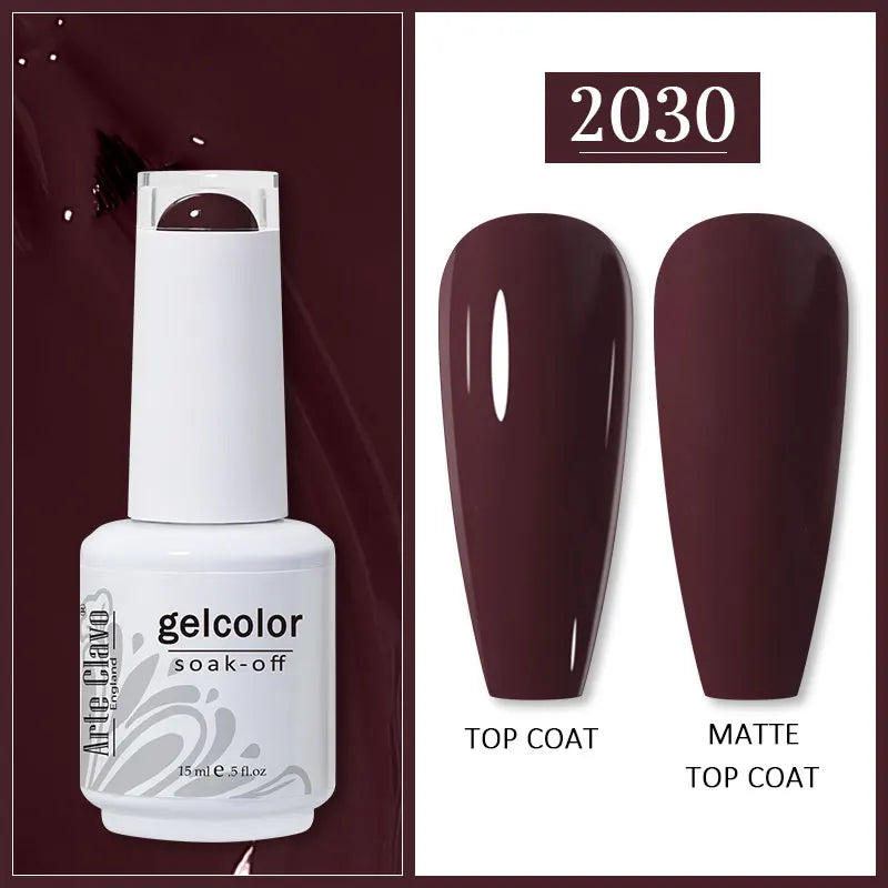 Arte Clavo 99Colors Gel Nail Polish Purple Glitter Sequins Manicure