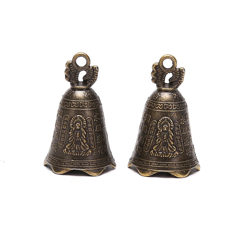 Feng Bell Invitation Buddha Buddhism Guanyin Bells Antique Mini Brass Qme 1pc