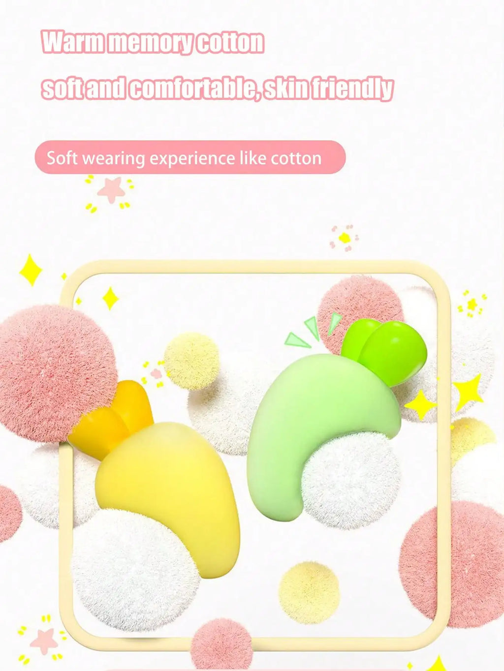 Cute Radish Ding Earplugs Noise Prevention Sleep Dormitory Qme