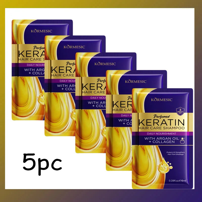 5 Seconds Magical Keratin Hair Mask Repair Damage Frizzy Soft Smooth Shiny Hair Deep Moisturizing Treatment Hair Root Scalp Care Qme 5pc