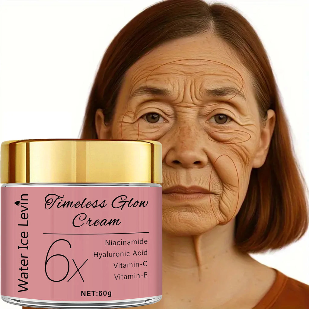 Timeless Glow Face Cream with Niacinamide, Hyaluronic Acid & Vitamin C - Brightening & Moisturizing for Softer, Radiant Skin Qme