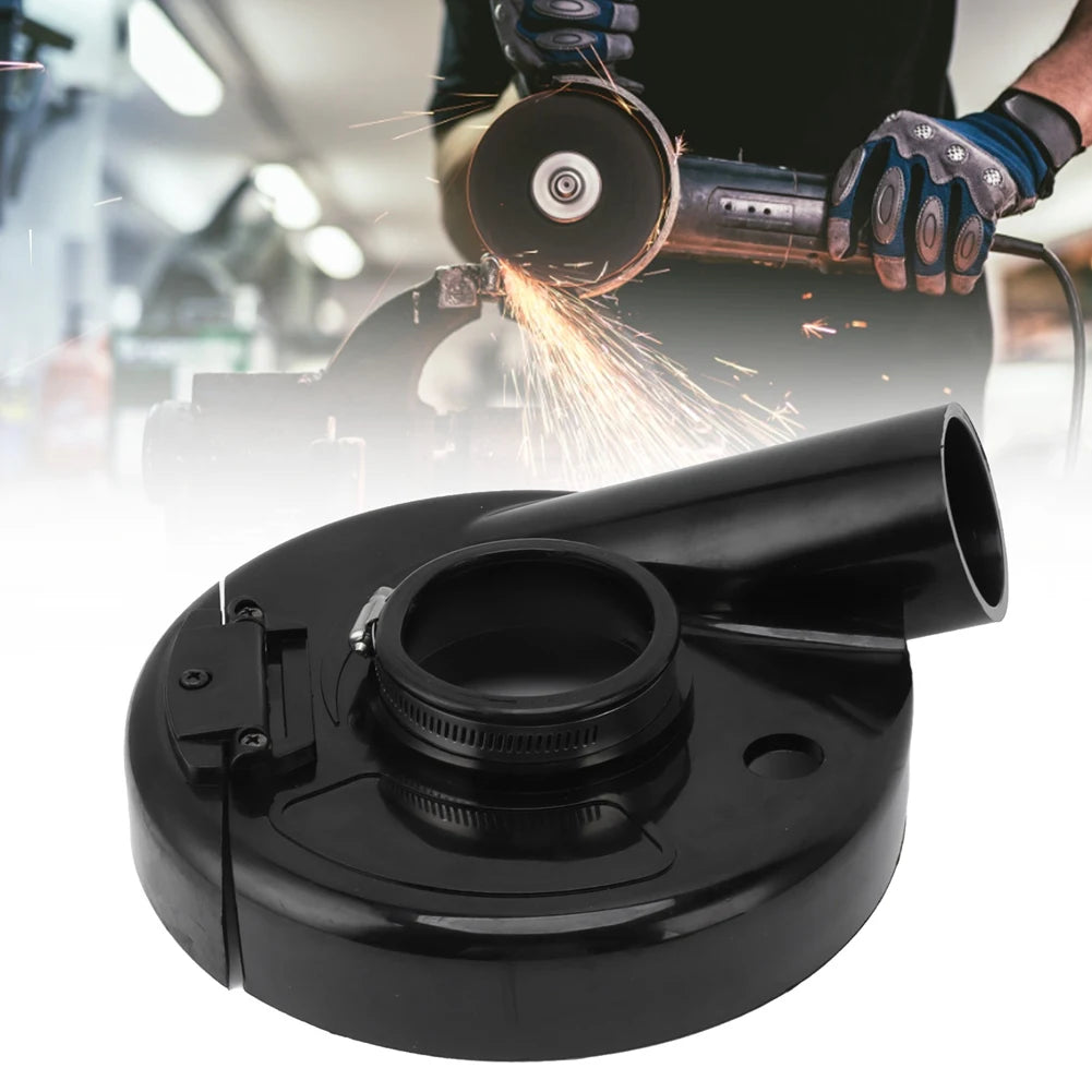 A02F-Angle Grinder Dust Cover For 7In Grinder Elastic Rubber Dust Shroud Guard Qme Black