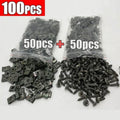 Car Clamping Clip U-type Metal Screw Clip Tools for Motorcycle Engine Bottom Tray Splash Protector Bumper Screw Car Accessories Qme 50set