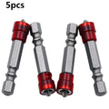 5pcs Magnetic Screwdriver Bits Set, 1/4" Hex Shank Phillips Drill Bits with Screw Holder, for Power Tools Qme 5pcs