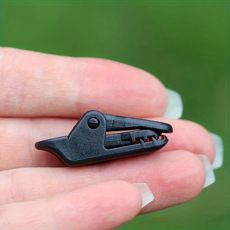 20 Durable PC Tent Clips - Windproof and Fade-proof, Easy to Carry Design, Suitable for Safe Outdoor Camping, Camping Accessorie Qme