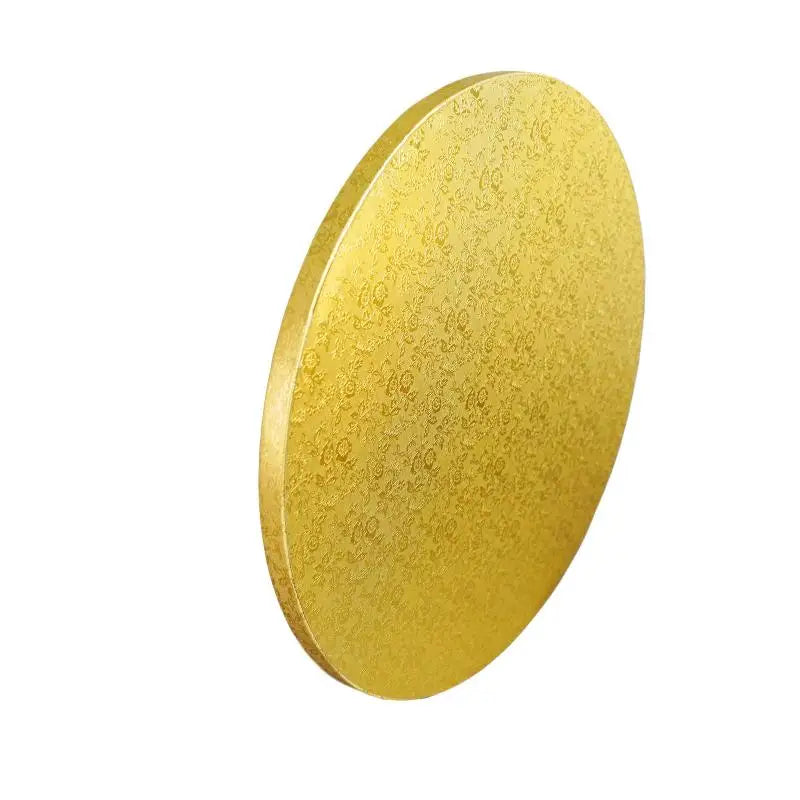 Golden Round Cake Boards Circle Cardboard Base Cupcake Dessert Tray Qme Gold