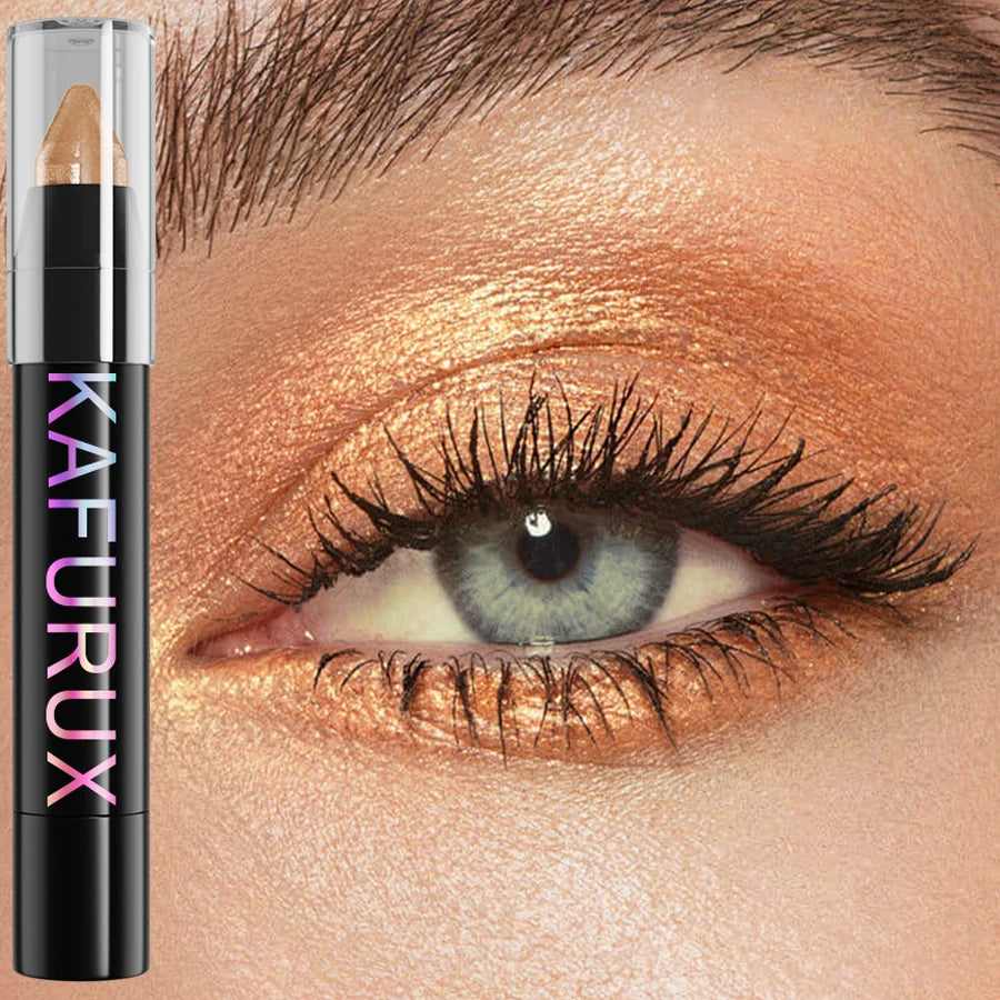 25 Colors Glitter Eyeshadow Eyeliner Pencil Waterproof Pearlescent Qme 05