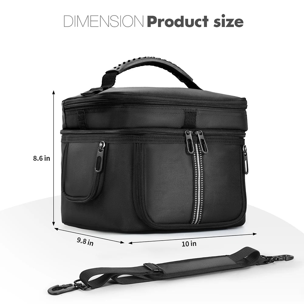 Carrying Case Storage Case Multiple Pockets Travel Storage Bag Protective Case for Ecoflow Portable Power Station River 3/3 Plus Qme