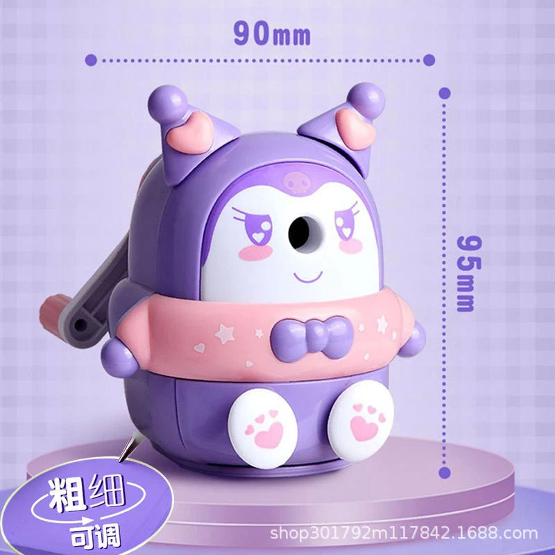 Hello Kitty Kuromi Pencil Sharpener Pencil Sharpener Pencil Sharpener for Students Cartoon Pencil Sharpener Qme