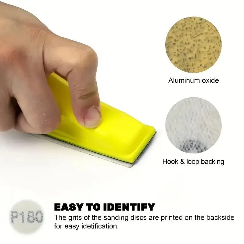 Precision Mini Sander Kit: 80-600 Grits, Ideal for Crafts & Tight Spaces, with Polishing Tools, Compatible with Angle Grinders Qme