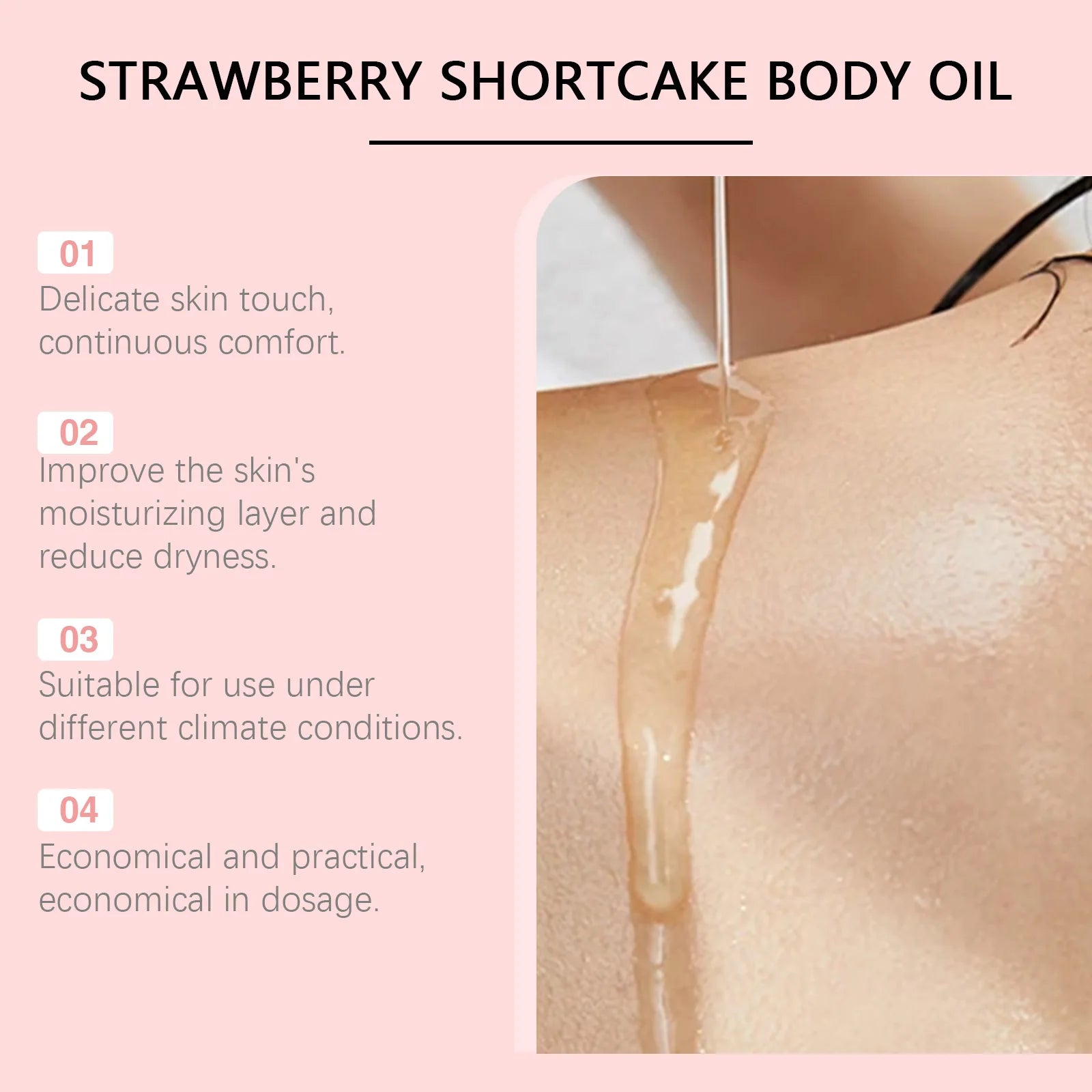 OceAura Body Serum Oil Dry Relief Moisturizing Peeling Improves Dullness Soft Smooth Brighten Skin Massage Essential Oil for Spa Qme