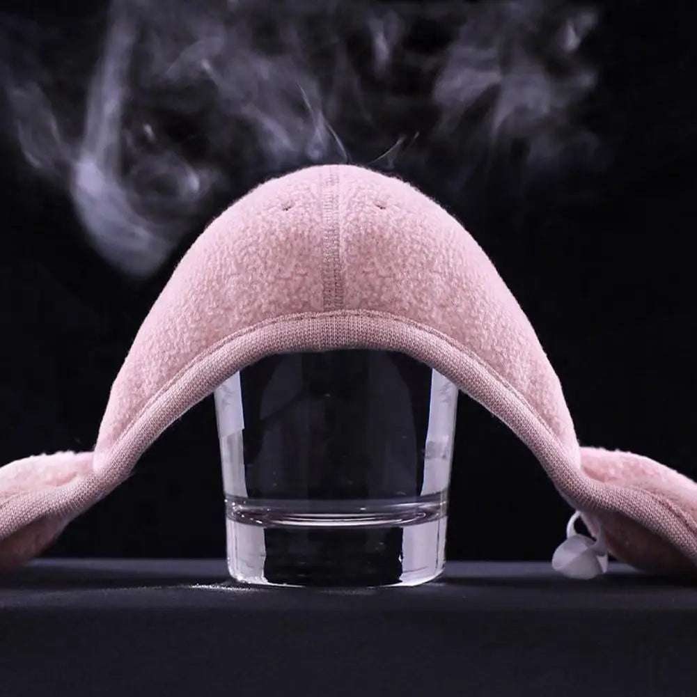 NEW Winter Fleece Earmuffs with Windproof Mouth Cover Unisex Warm Ear Warmer Breathable Face Mask for Outdoor Activities Qme