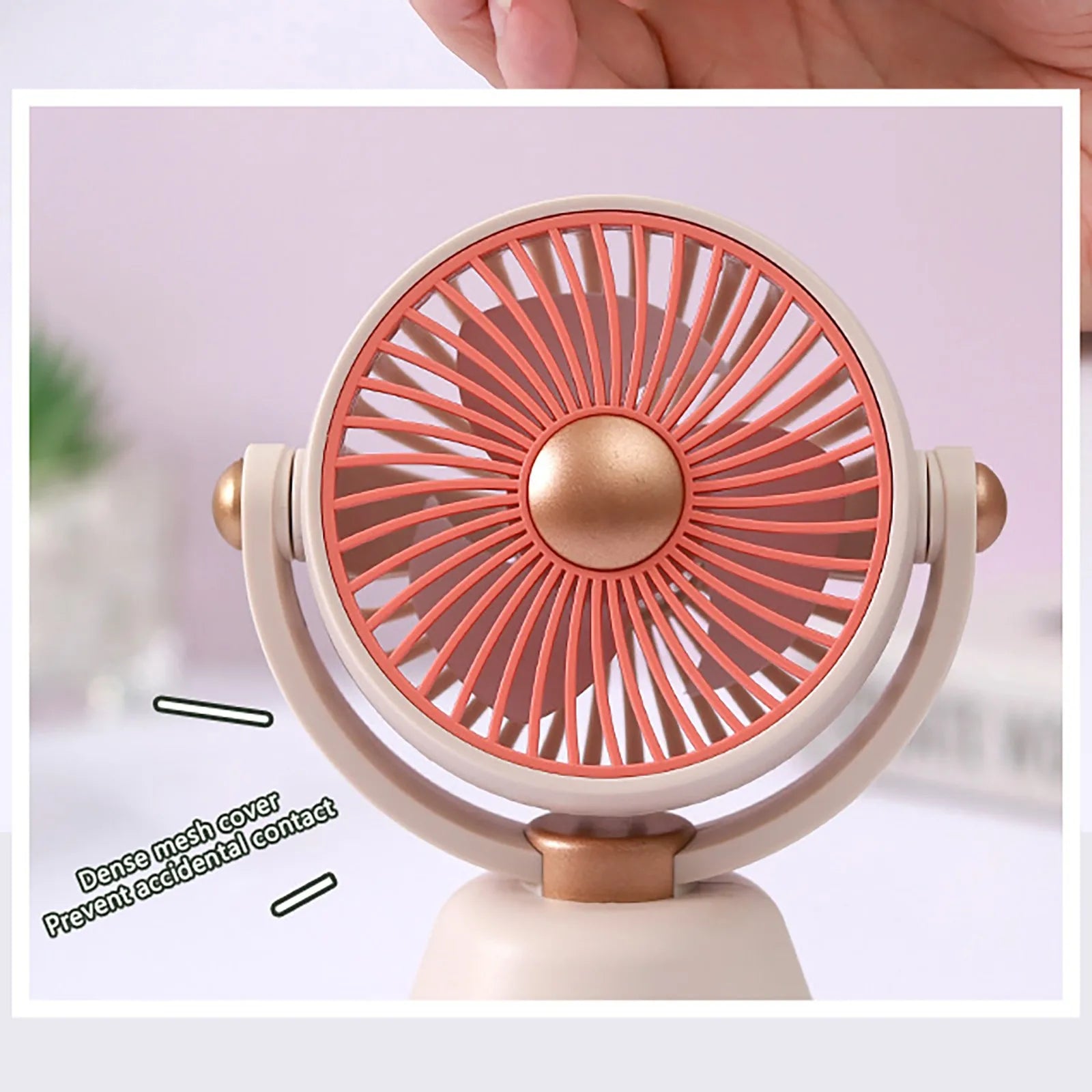 USB Rechargeable Portable Quiet Table Fan for Classroom Office Use Rechargeable Portable Mini Summer Outdoor Essential Qme