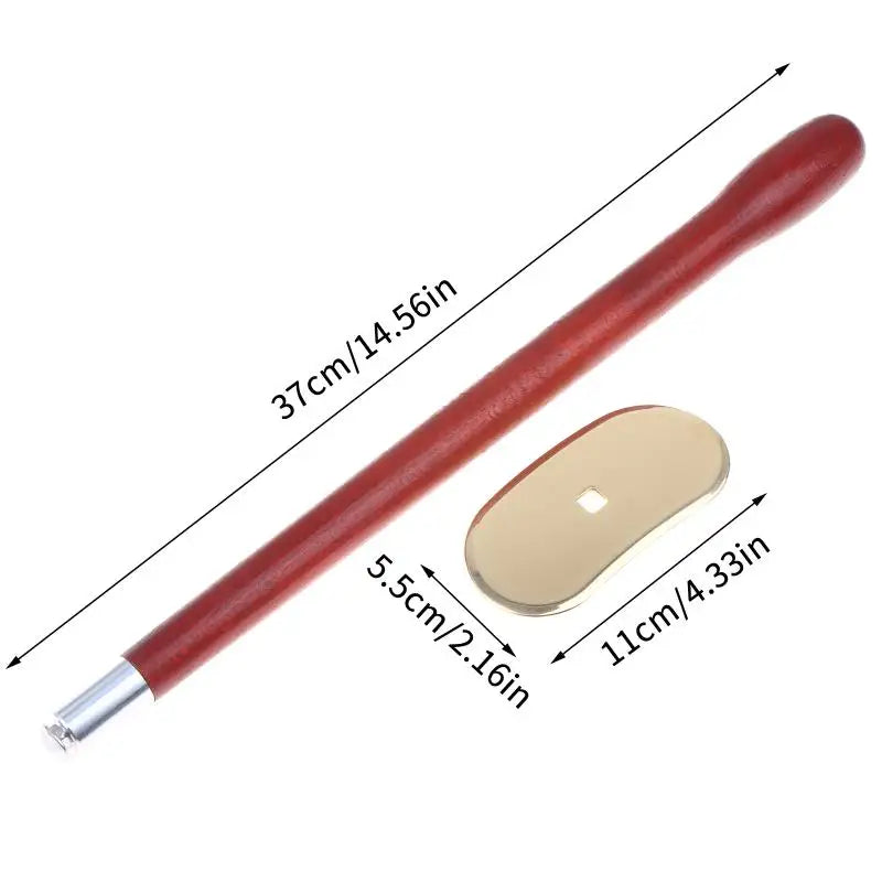 Long Handle Copper Back Scrub Pad 1 Efficient Body Exfoliator Qme A2