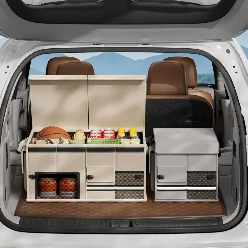 Car Trunk Storage Box Car Storage Box Large Capacity Car Organizer Storage Box Foldable Save Space Strong Load-Bearing Capacity Qme