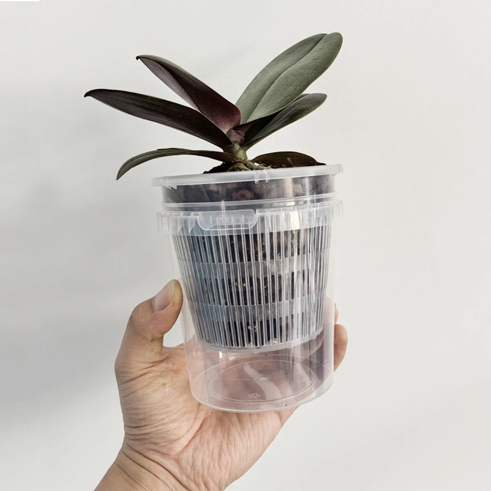 1pcs 11/14/16CM Plastic Flower Pot Self-Watering Phalaenopsis Orchid Pots For Easy Plant Care And Maintenance Garden Tools Qme