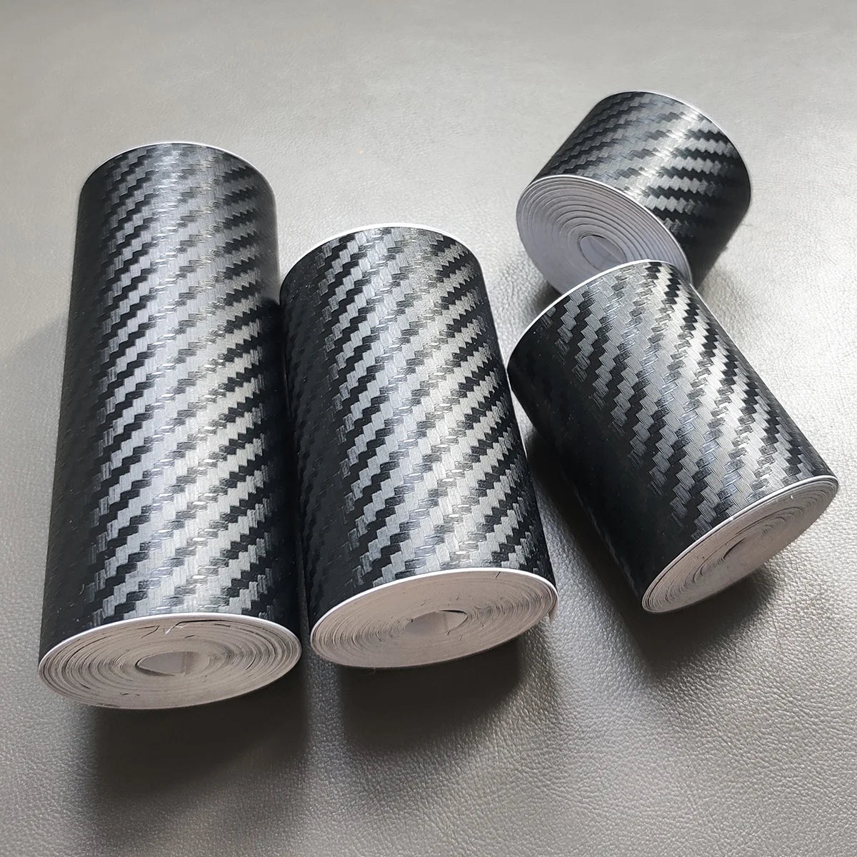 1-10M 3D Nano Carbon Fiber Stickers Car Door Edge Anti-Scratch Tape Black Side Mirror Protector Strip for Vehicle Protection Qme