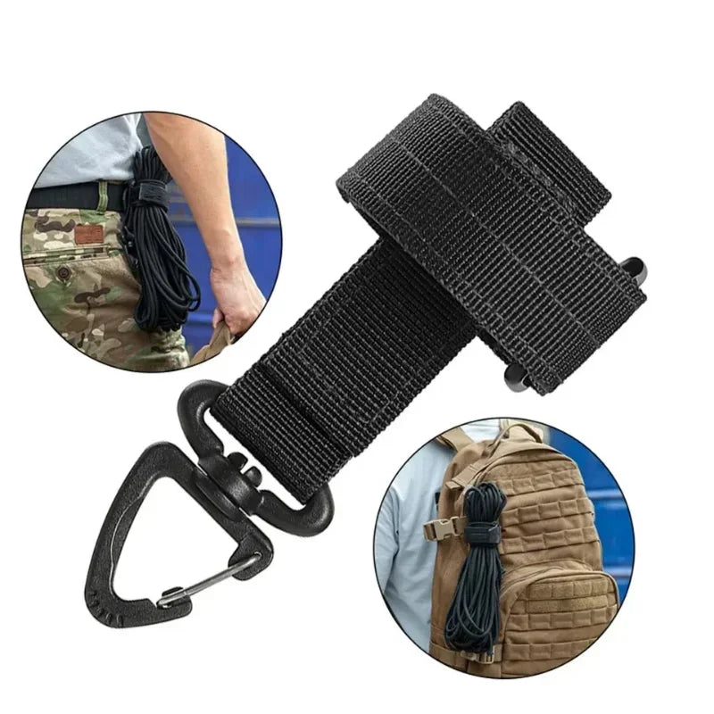 Outdoor Camping Tactical Climbing Rope Hanging Buck Safety Clip Multi - purpose Nylon Work Gloves Qme