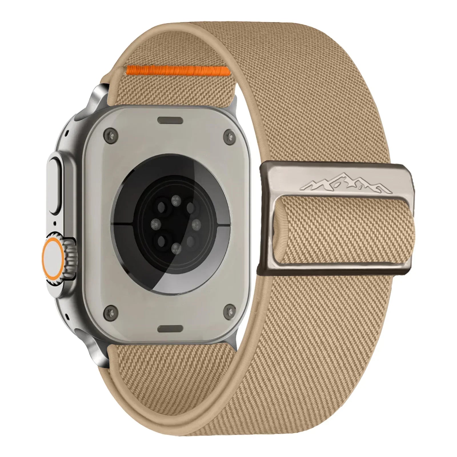 Nylon Strap for Apple Watch Band IWatch Series 9 8 7 SE Ultra 2 Bracelet 44mm 45mm 49mm 40mm 41mm Correa Watchband Accessories Qme stone color 42mm 44mm 45mm 49mm