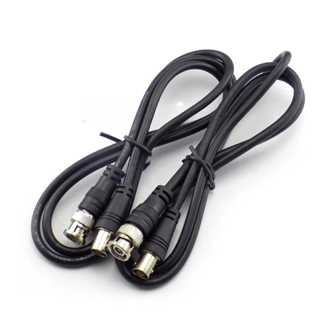 5PCS BNC Female To Male Adapter Cable For CCTV Camera BNC Connector Extension Coaxial Line Camera Accessories 1M D5 Qme