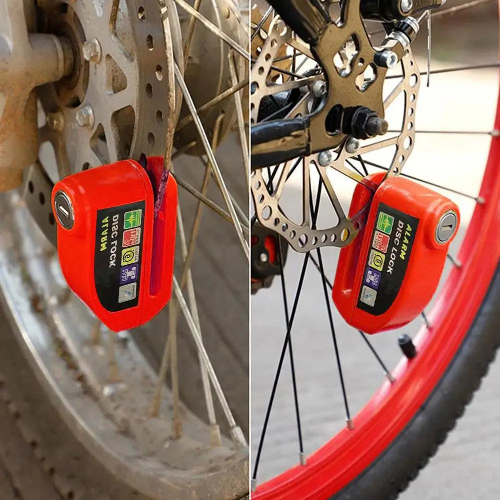 Motorcycle Anti-theft Lock Alarm Safety Protection Padlock Motorcycle Scooter Disc Brake Lock Aluminum Alloy Motorcycle Accesso Qme