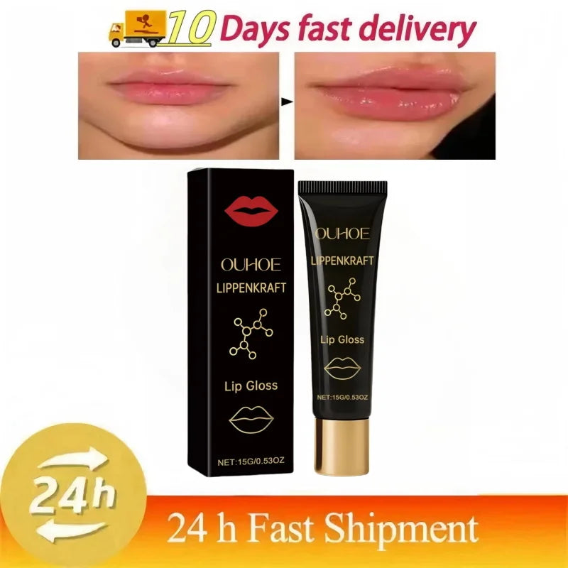 Instant Plumping Lip Essence Oil Increase Lip Elasticity Long-lasting Moisturize Nourishing Lip Plumper Gloss Sexy Beauty Makeup Qme 1pc