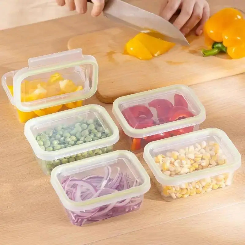Portable Food Storage Box Single Snap-on Cover Compartmentsfor Qme
