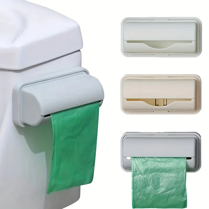 Trash Bags Storage Box Garbage Bag Dispenser for Kitchen Bathroom Wall Mounted Grocery Bag Holder Kitchen Plastic Bags Container Qme