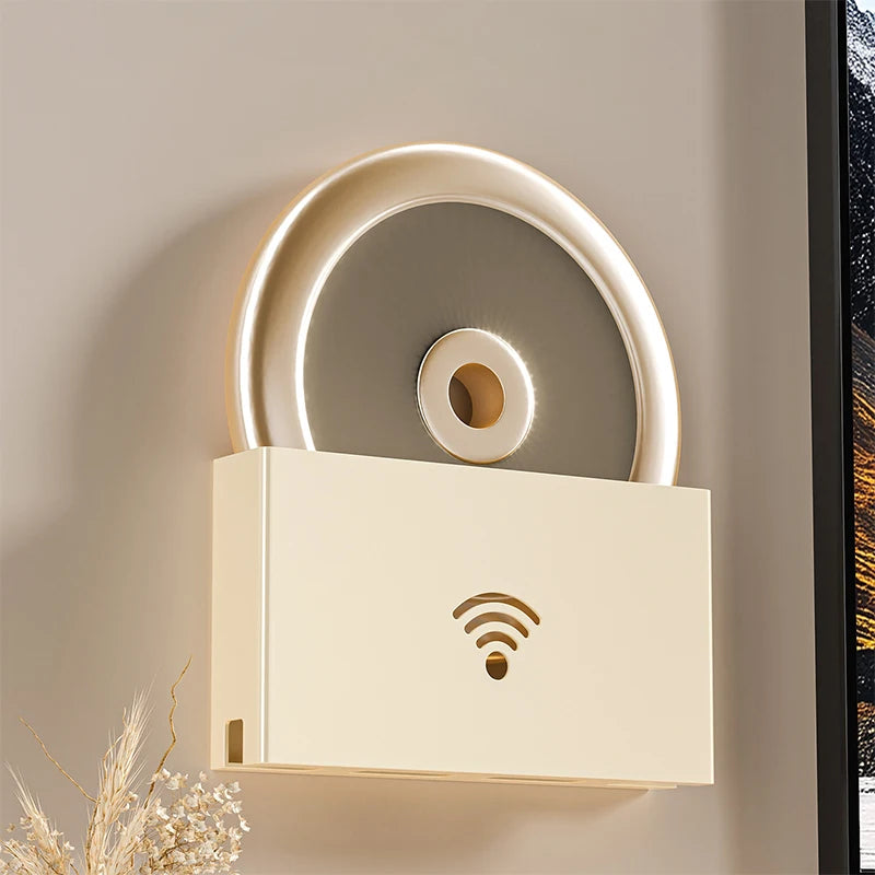 Living Room Wifi Router Holder Storage Shelf Minimalist Wireless Box Qme