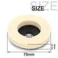 50mm/75mm Wool Polishing Wheel Polishing Pads Angle Grinder Wheel Felt Polishing Disc for Metal Marble Glass Ceramic 1PC Qme 1PCS