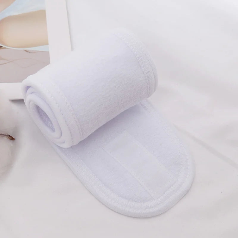 50 30 Women's Adjustable Wide Headband Cosmetic Accessory Yoga Spa Qme WHITE 30 pcs