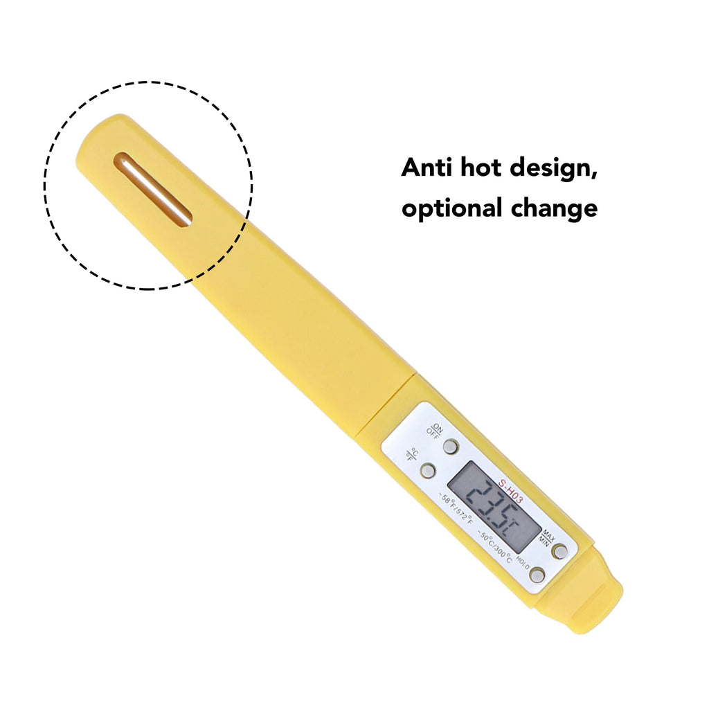 Digital Kitchen Food Thermometer Stainless Steel Electronic Temperature Gauge Tool Thermometer For Milk BBQ Meat Cooking Qme
