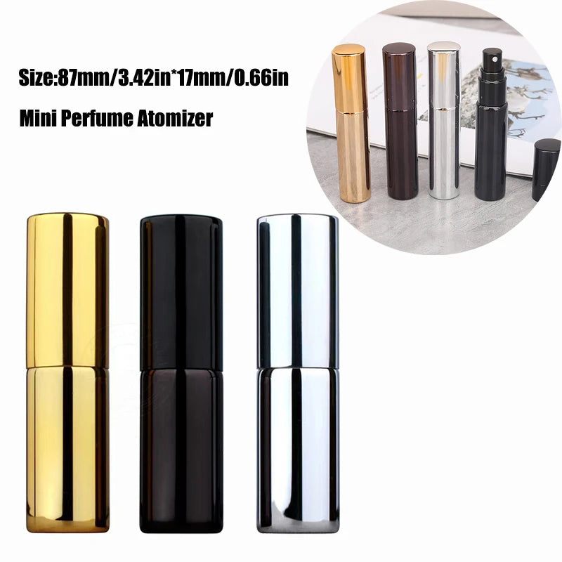 Refillable Perfume Bottle Aluminum Atomizer Spray Bottles10ML Sample Qme