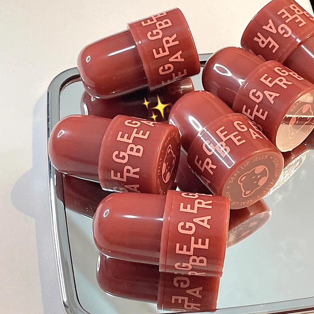 Gege Bear Jelly Lip Glaze Long-lasting Makeup Waterproof Gloss Qme