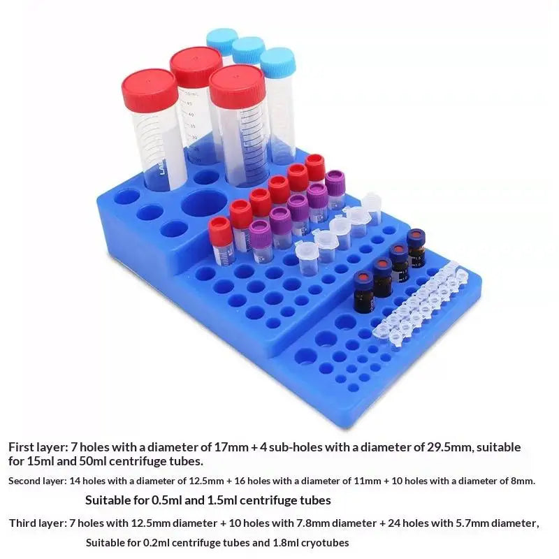 Multifunctional Centrifuge Tube Rack 0 2 5 1 10 15 Stepped Test Qme